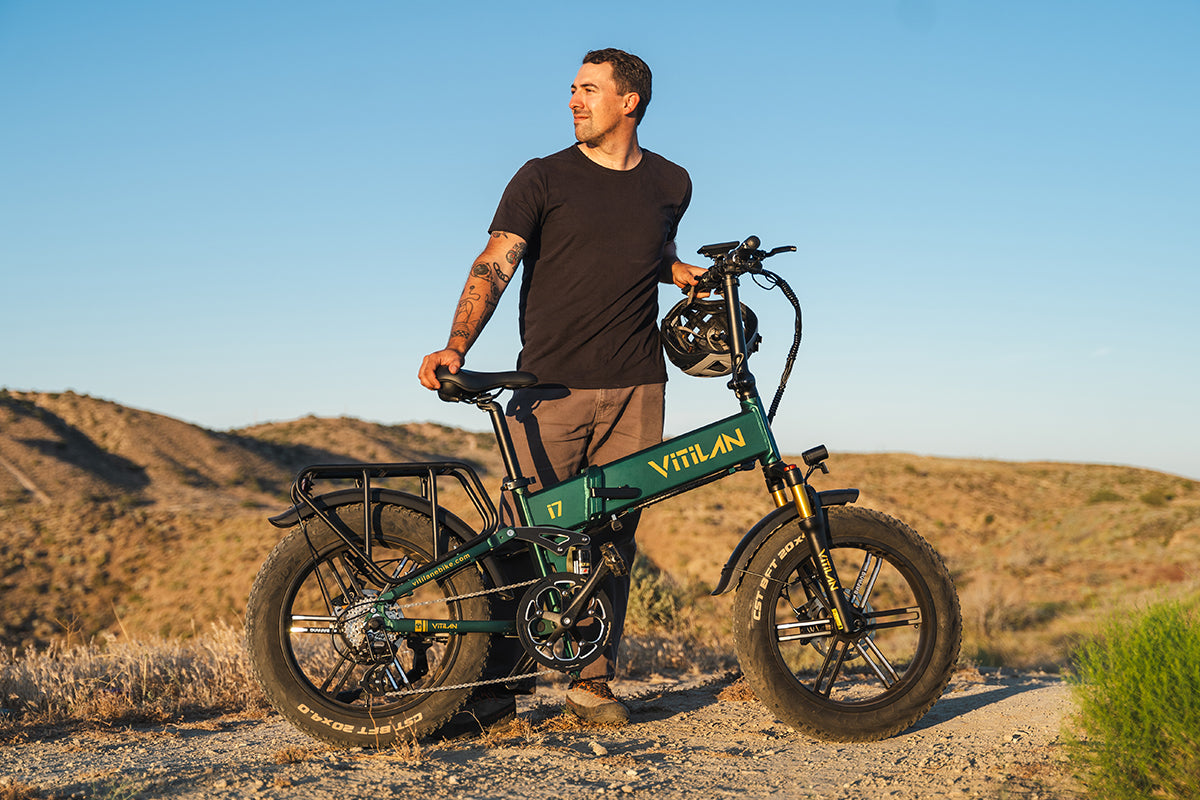 Skladací celoodpružený elektrický bicykel Vitilan I7 Pro